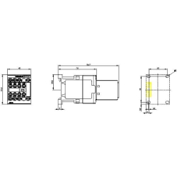 Slika Kontaktor 12A 3P špulna 230V AC 2NO+2NC SIRIUS 3RT Siemens