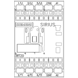 Slika Kontaktor 12A 3P špulna 24V AC 1NC AC-3/AC-3e SIRIUS 3RT Siemens