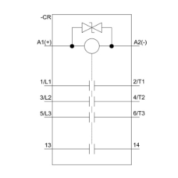 Slika Kontaktor 12A 3P špulna 110V DC 1NO AC-3/AC-3e SIRIUS 3RT Siemens