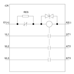 Slika Kontaktor 12A 3P špulna 110V DC 1NO AC-3/AC-3e sa supresorskom diodom SIRIUS 3RT Siemens