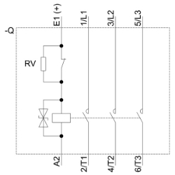 Slika Kontaktor 12A 3P špulna 110V DC 1NO AC-3/AC-3e sa supresorskom diodom SIRIUS 3RT Siemens