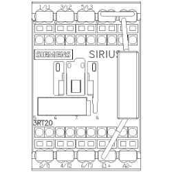 Slika Kontaktor 12A 3P špulna 110V DC 1NO AC-3/AC-3e sa supresorskom diodom SIRIUS 3RT Siemens