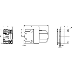 Slika Kontaktor 12A 3P špulna 110V DC 1NO AC-3/AC-3e sa supresorskom diodom SIRIUS 3RT Siemens