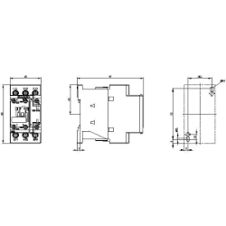Slika Kontaktor 9A 3P špulna 24V AC 1NO+1NC AC-3/AC-3e SIRIUS 3RT Siemens