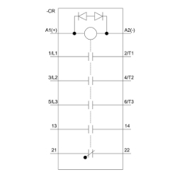 Slika Kontaktor 17A 3P špulna 24V DC 1NO+1NC AC-3 utični kontakti 3e SIRIUS 3RT Siemens