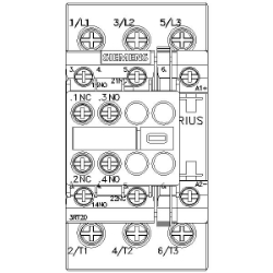 Slika Kontaktor AC-3 11kW 400V 2NO+2NC špulna 24V DC trofazni Siemens