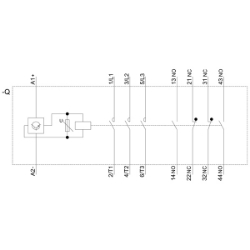 Slika Kontaktor 3P 51A 22kW 400V 2NO+2NC špulna 24V DC AC-3 Siemens