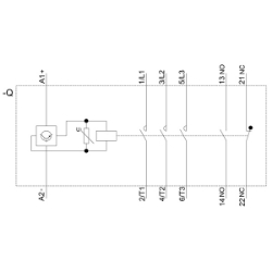 Slika Kontaktor 80A 3P špulna 24V DC 1NO+1NC AC-3 pogodan za 2A PLC izlaze SIRIUS 3RT Siemens