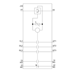 Slika Kontaktor 80A 3P špulna 20-33V AC/DC 1NO+1NC AC-3 SIRIUS 3RT Siemens