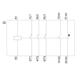 Slika Kontaktor 80A 3P špulna 230V AC 50Hz 1NO+1NC AC-3 SIRIUS 3RT Siemens