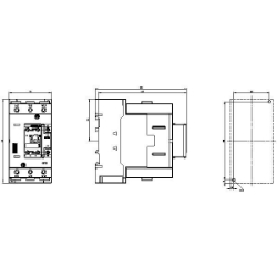 Slika Kontaktor 80A 3P špulna 230V AC 50Hz 1NO+1NC AC-3 SIRIUS 3RT Siemens