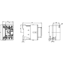 Slika Kontaktor 35A 4P špulna 24V DC 1NO+1NC AC-1 SIRIUS 3RT Siemens