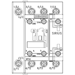 Slika Kontaktor 35A 4P špulna 24V DC 1NO+1NC AC-1 SIRIUS 3RT Siemens