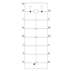 Slika Kontaktor 25A 4P špulna 110V AC 2NO+2NC AC-3 SIRIUS 3RT Siemens