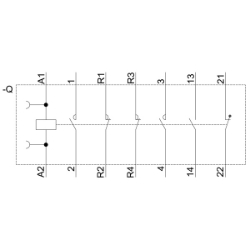 Slika Kontaktor 25A 4P špulna 110V AC 2NO+2NC AC-3 SIRIUS 3RT Siemens