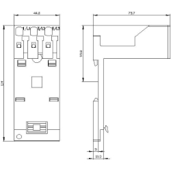 Slika Nosač bimetalnog releja za kontaktore 3RU21/3RB30/3B31/3RR2 3RU Siemens