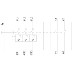 Slika Sklopka motorna zaštitna 3RV10 4.5-6.3A 1NO 1NC SI Siemens