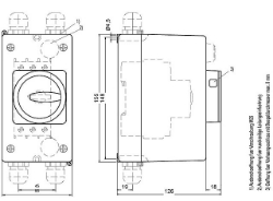 Slika Kućište plastično za motorne prekidače IP55 54mm Sirius 3RV1 Siemens