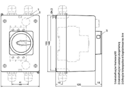 Slika Kućište plastično za motorne prekidače IP55 72mm Sirius 3RV1 Siemens