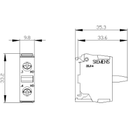 Slika Modul kontaktni 1NO Siemens