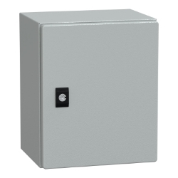 Slika Razvodni orman metalni V300xŠ250xD200 IP66 IK10 RAL7035 bez montažne ploče Spacial CRN Schneider