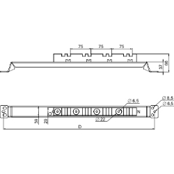 Slika Podupirač za sabirnice 800 mm Spacial Schneider
