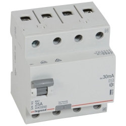 Slika Diferencijalna sklopka RX3 4P 400V~ 25A 30mA AC Legrand