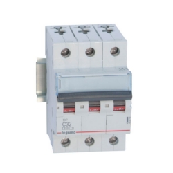 Slika Osigurač automatski 3P 32A C kriva 6kA TX3 Legrand