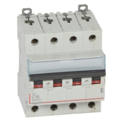 Slika Osigurač automatski 4P 16A C kriva 6kA Dx3 Legrand