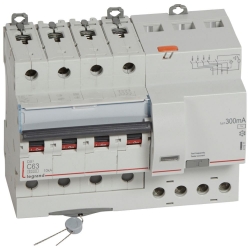 Slika FID sklopka DX3 4P C63 6000A AC 300mA 7M Legrand