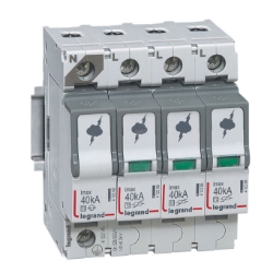 Slika Odvodnik prenapona modularni SPD T2 3P+N 40/20kA 320V nula levo Legrand