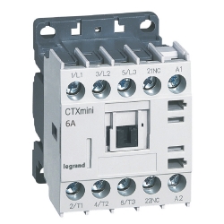 Slika Kontaktor motorni CTX3 6A 3P špulna 24V AC 1NC Legrand