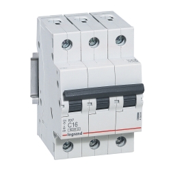 Slika Osigurač automatski 3P 16A kriva C 6kA Rx3 Legrand