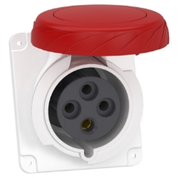 Slika Industrijska priključnica 32A 3P+E 380-415VAC IP44 ugradna Praktika Schneider