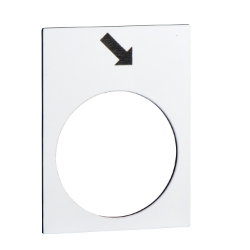 Slika Oznaka za tastere 30x40mm bela napred sporo Harmony Schneider