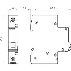 Slika Osigurač automatski 1P 10kA C6 SI Siemens