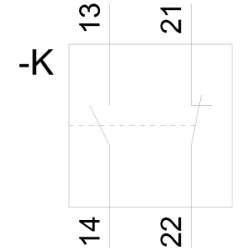 Slika Kontakt pomoćni 1NO + 1NC 5ST3 Siemens