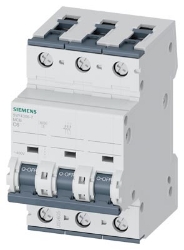 Slika Osigurač automatski 3P 6A C kriva 10kA 5SY4 Siemens