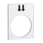 Slika Oznaka za tastere 30x40mm bela nadesno brzo Harmony Schneider