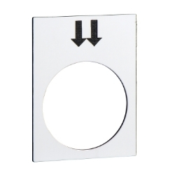 Slika Oznaka za tastere 30x40mm bela nadesno brzo Harmony Schneider
