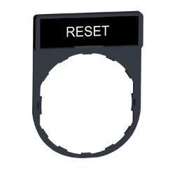 Slika Držač oznaka 30x40mm 8x27mm natpis RESET crna boja Schneider