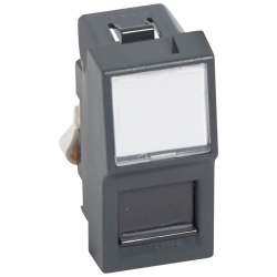 Slika Utičnica RJ45 UTP CAT 6 antracit Vela Legrand