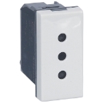 Slika Utičnica 2P+E italijanski standard 1M 10A bela Vela Legrand