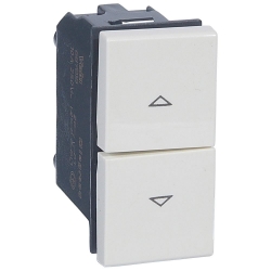 Slika Taster modularni 1M 10A za roletne beli Vela Legrand