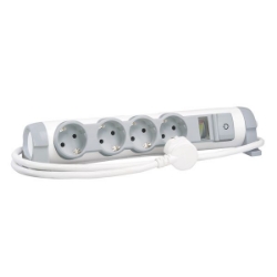 Slika Kabal produžni sa prekid H05VV-F 3x1.5mm2 3m 4 mesta 2P+E indikacija opterećenja max. 3500W  Legrand
