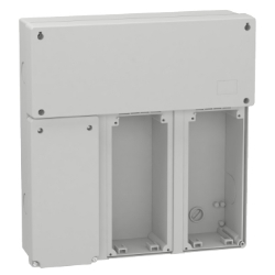 Slika Modularno kućište 3 utičnice sa otcepnom kutijom dimenzija 340x360 PratiKa Schneider