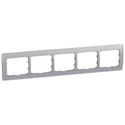 Slika Okvir 5-ka horizontalni aluminijum Galea Legrand