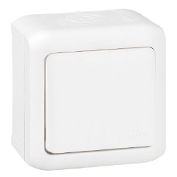 Slika Prekidač jednopolni nadgradni 10A 250VAC IP44 bela Forix Legrand