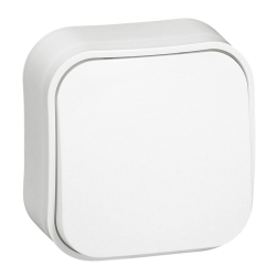 Slika Taster nadgradni 6A 250VAC IP20 beli Forix Legrand