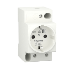 Slika Utičnica DIN iPC 2P+E 16A 250VAC KEMA VDE 0620 šuko ACTI 9 Schneider